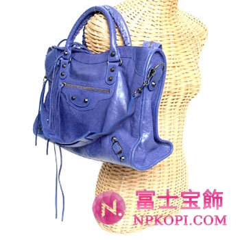 バレンシアガ（BALENCIAGA）ザ・シティ　レディース2wayハンドバッグ　ブルーラベンダ　115748-D94JT-4511 